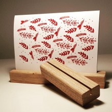 Postcard Holder Oak – carte de lettre