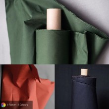 Organic Cotton Dry Oilskin from 10 cm Length – various colours