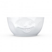 Big Porcelain Bowl “Out of Control” white