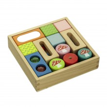 EverEarth Discovery Blocks - Many Different Geometric Shapes & Colours - FSC Wood