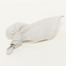 Handkerchief Organic Linen – Light Grey 1 piece
