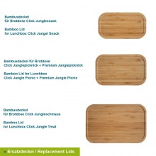 Replacement Bamboo Lids for Lunchbox