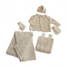 6-part Layette made of Organic Cotton, Sonnenstrick