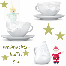 Fiftyeight Products Coffee Cup Set – Christmas Set happy and grinning