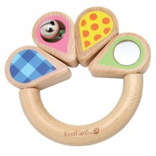 Baby Grasping Ring “Leaf” made of FSC® Beech Wood, EverEarth®
