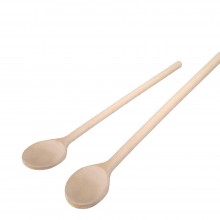 Beechwood Cooking Spoon, Round Head, 30 cm or 35 cm