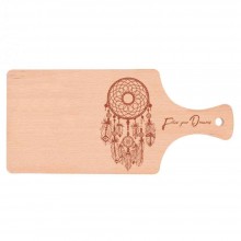 Follow your Dreams Beech Wood Cutting Board with Handle