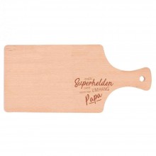 Superhero Dad Beech Wood Cutting Board with Handle