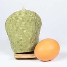 Egg Cosy Organic Linen & Loden – Light Green