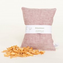 Organic Swiss Pine Linen Sachet – Zero Waste Line – Rose (Pink)