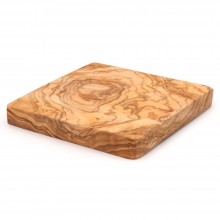 Handcrafted Olive Wood Square Coaster BLOCK