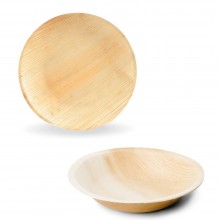 Round Palm Leaf Plates, Leef compostable tableware