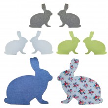 Bunny Sew-on Organic Cotton Patch – various colours