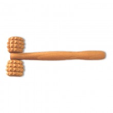 Massage rollers in T-shape made of beechwood