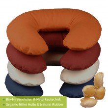 Neck Cushion with organic millet shells and rubber