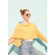 Organic Cotton Poncho BELLE – Sun Yellow