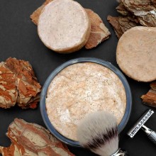 Natural Shaving Soap Red clay, Mandarin & Carrot Oils – Valloloko Terracotta Warrior