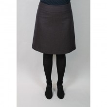 Elegant brown-blue Skirt in bell-like fitting