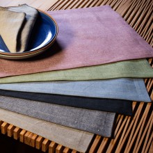 Plain Organic Linen Placemat – various colours