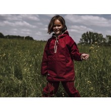 Pullover Windbreaker & Rain Jacket berry, EtaProof Organic Cotton