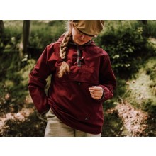Pull-on Outdoor Jacket with Hood Berry, EtaProof Organic Cotton