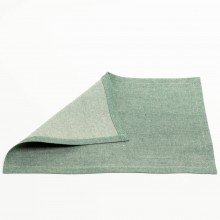 Plain Organic Linen Placemat – Dark Green