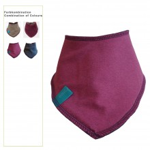 Winterproof Baby Bandana Reversible Dribble Bibs, Eco Cotton/Fleece, plain coloured