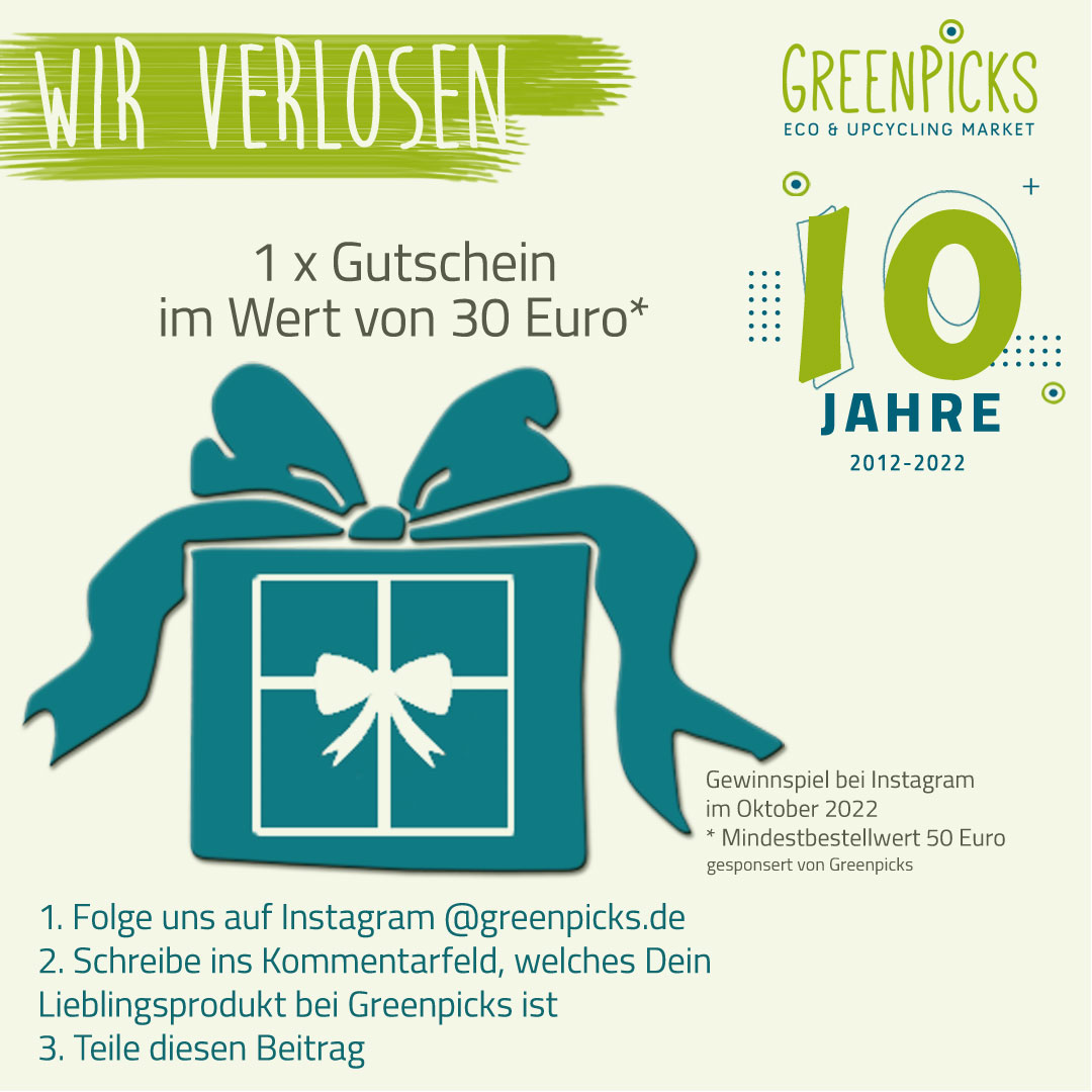 5. Gewinnspiel 10-jähriges Greenpicks-Jubiläum 2022
