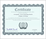 Certifikate about the Signatory of the Worldwide Charter for Fair International Commerce