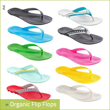 Organic Flip Flops by BOOMBUZ